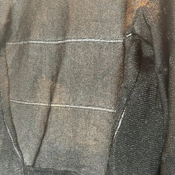 CACHE Sheer Metallic Black Cropped Cardigan Coverup - Picture 4 of 5